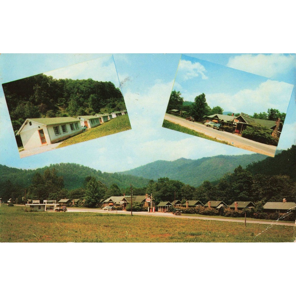 Vintage Newfound Lodge Cherokee NC Postcard Great Smoky Mountains 1965 - Picture 1 of 2